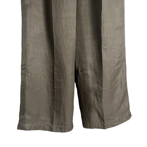 Anine Bing Carrie Pleated Wide Leg Linen High Waist Trouser Pants Size XS - Picture 9 of 15
